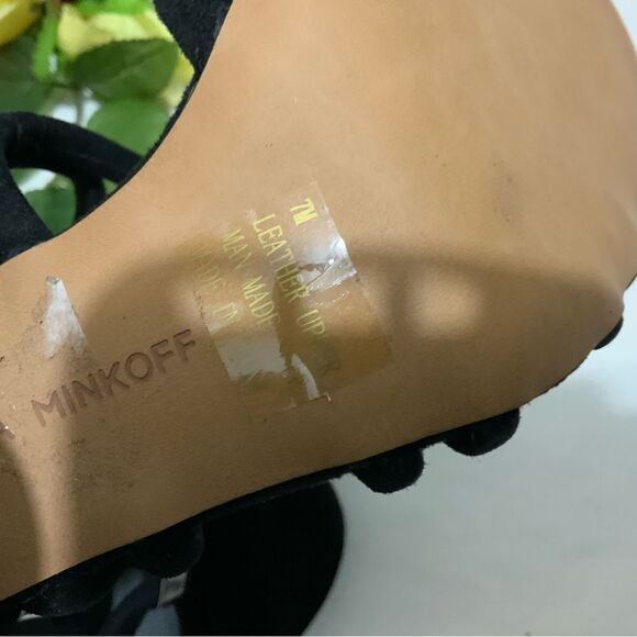 REBECCA MINKOFF black Apolline Strappy Sandals shoes size 7 M $158 - Picture 12 of 15